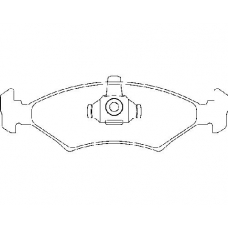 MDB1883 MINTEX Комплект тормозных колодок, дисковый тормоз