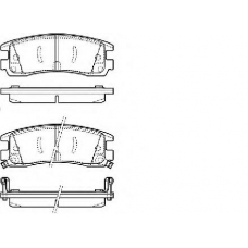 573062B BENDIX Комплект тормозных колодок, дисковый тормоз