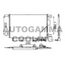 105403 AUTOGAMMA Конденсатор, кондиционер