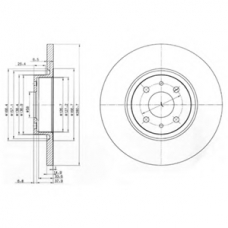 BG3600 DELPHI Тормозной диск