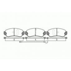 0031.06 REMSA Комплект тормозных колодок, дисковый тормоз