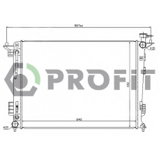 PR 2909A1 PROFIT Радиатор, охлаждение двигателя