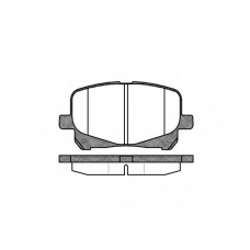 0621.10 REMSA Комплект тормозных колодок, дисковый тормоз