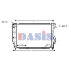 051510N AKS DASIS Радиатор, охлаждение двигателя