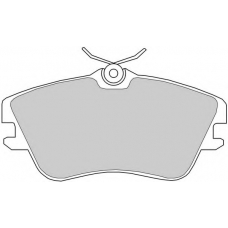 FD6626V NECTO Комплект тормозных колодок, дисковый тормоз