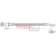 4110286 METZGER Тормозной шланг