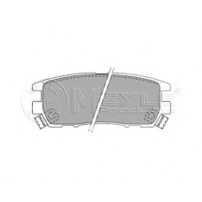 025 218 7514/W MEYLE Комплект тормозных колодок, дисковый тормоз