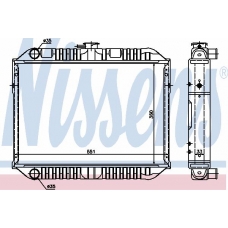 62419 NISSENS Радиатор, охлаждение двигателя