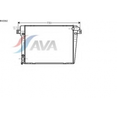 BW2062 AVA Радиатор, охлаждение двигателя