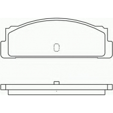 2007404 TEXTAR Комплект тормозных колодок, дисковый тормоз