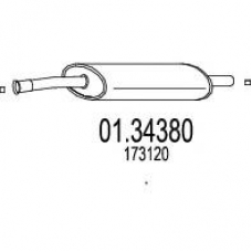 01.34380 MTS Предглушитель выхлопных газов