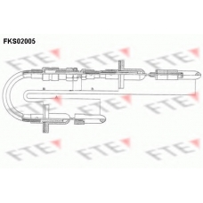 FKS02005 FTE Трос, управление сцеплением