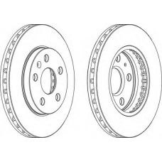 DDF1721C FERODO Тормозной диск