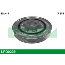 LPD0209 TRW Ременный шкив, коленчатый вал