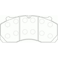 G6945 ABEX Комплект тормозных колодок, дисковый тормоз