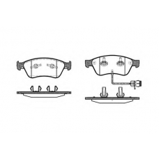 1056 12 KAWE Комплект тормозных колодок, дисковый тормоз