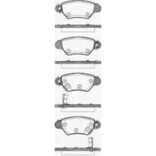 8110 24008 TRISCAN Комплект тормозных колодок, дисковый тормоз