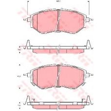 GDB3372 TRW Комплект тормозных колодок, дисковый тормоз