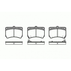 0212.12 REMSA Комплект тормозных колодок, дисковый тормоз
