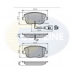 CBP11147 COMLINE Комплект тормозных колодок, дисковый тормоз