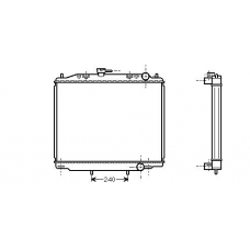 DN2180 AVA Радиатор, охлаждение двигателя