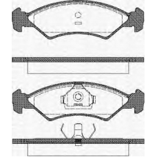 8110 16300 TRISCAN Комплект тормозных колодок, дисковый тормоз
