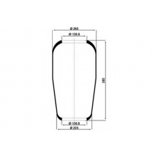 084.028-20A PE Automotive Кожух пневматической рессоры; Кожух пневморессоры