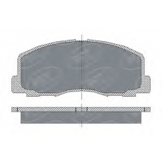 SP 117 PR SCT Комплект тормозных колодок, дисковый тормоз