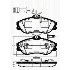 8110 29057 TRISCAN Комплект тормозных колодок, дисковый тормоз