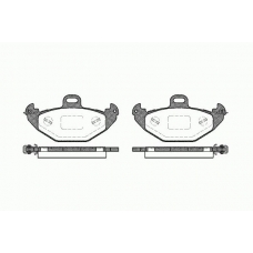 0686 00 KAWE Комплект тормозных колодок, дисковый тормоз