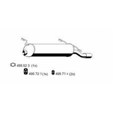 501026 ERNST Глушитель выхлопных газов конечный