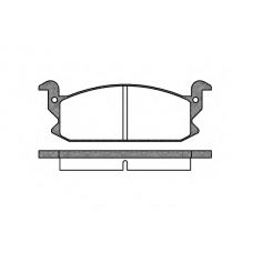 0177.00 REMSA Комплект тормозных колодок, дисковый тормоз