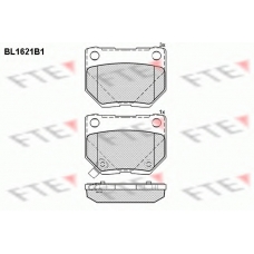 BL1621B1 FTE Комплект тормозных колодок, дисковый тормоз
