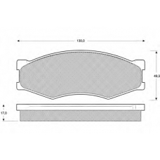 PF1157 PROCODIS FRANCE Комплект тормозных колодок, дисковый тормоз
