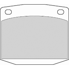 FD6334A NECTO Комплект тормозных колодок, дисковый тормоз