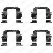 LX0284 DELPHI Комплектующие, колодки дискового тормоза