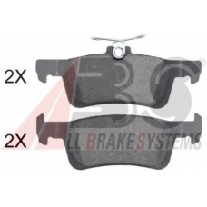 35028 ABS Комплект тормозных колодок, дисковый тормоз