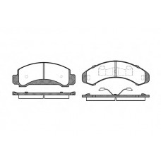 0550.00 REMSA Комплект тормозных колодок, дисковый тормоз