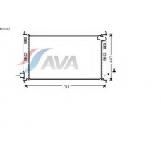 MT2207 AVA Радиатор, охлаждение двигателя