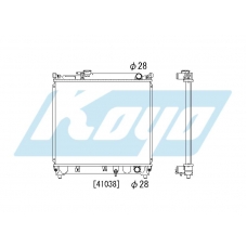 PA100388 KOYO P-tank corrugate-fin ass'y