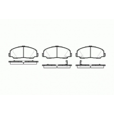 0178.32 REMSA Комплект тормозных колодок, дисковый тормоз