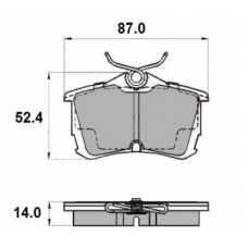 NP2133 NATIONAL Комплект тормозных колодок, дисковый тормоз