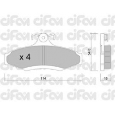 822-369-0 CIFAM Комплект тормозных колодок, дисковый тормоз