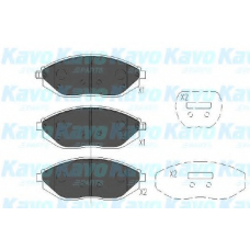 KBP-1017 KAVO PARTS Комплект тормозных колодок, дисковый тормоз