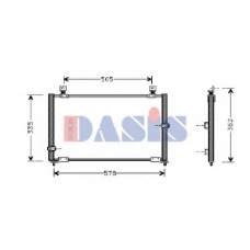 102000N AKS DASIS Конденсатор, кондиционер