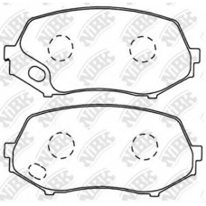 PN3514 NiBK Комплект тормозных колодок, дисковый тормоз