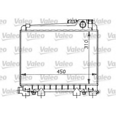 819210 VALEO Радиатор, охлаждение двигателя