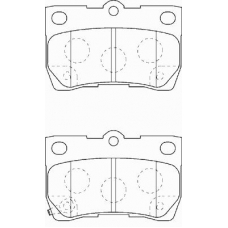 FD7321A NECTO Комплект тормозных колодок, дисковый тормоз
