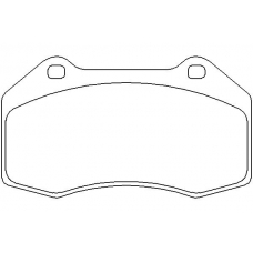 MDB2725 MINTEX Комплект тормозных колодок, дисковый тормоз