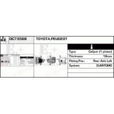 DC73568 EDR Тормозной суппорт